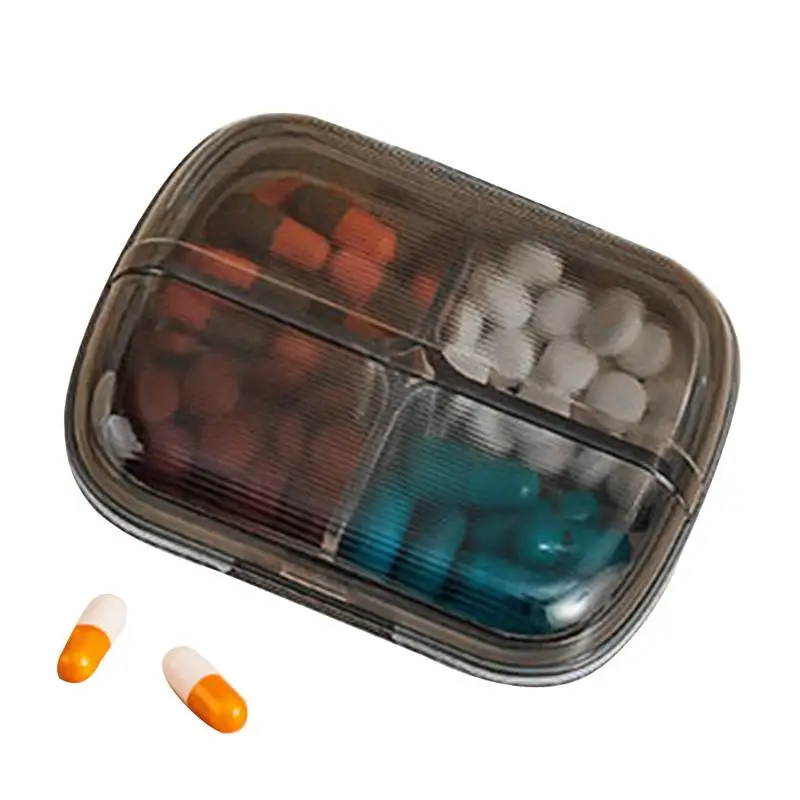 

Pill Box Organizer Portable Dispensing Box Lunch And Evening Pill Box Pill Dispenser Case For Kids mini box filled with medicine