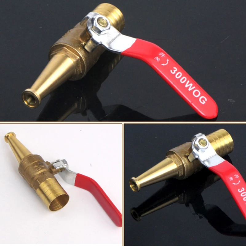 

Solid Brass Hose Nozzle Heavy Duty High Pressure Hose Nozzle for Garden Hose Water Hose Nozzle Sprayer for Car Wash 87HA