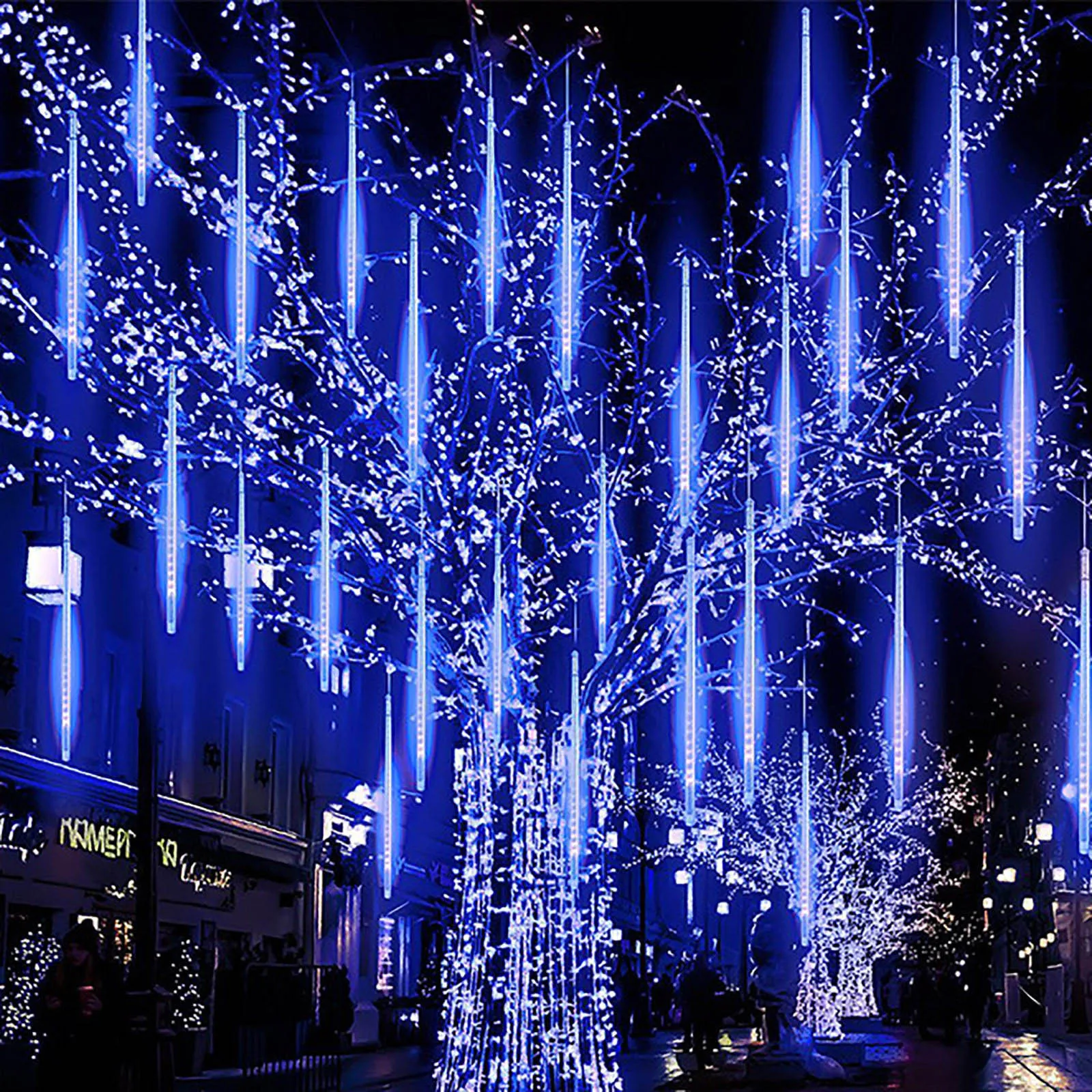 

Светодиодная Водонепроницаемая гирлянда «метеоритный дождь», 50 см, 8 шт.