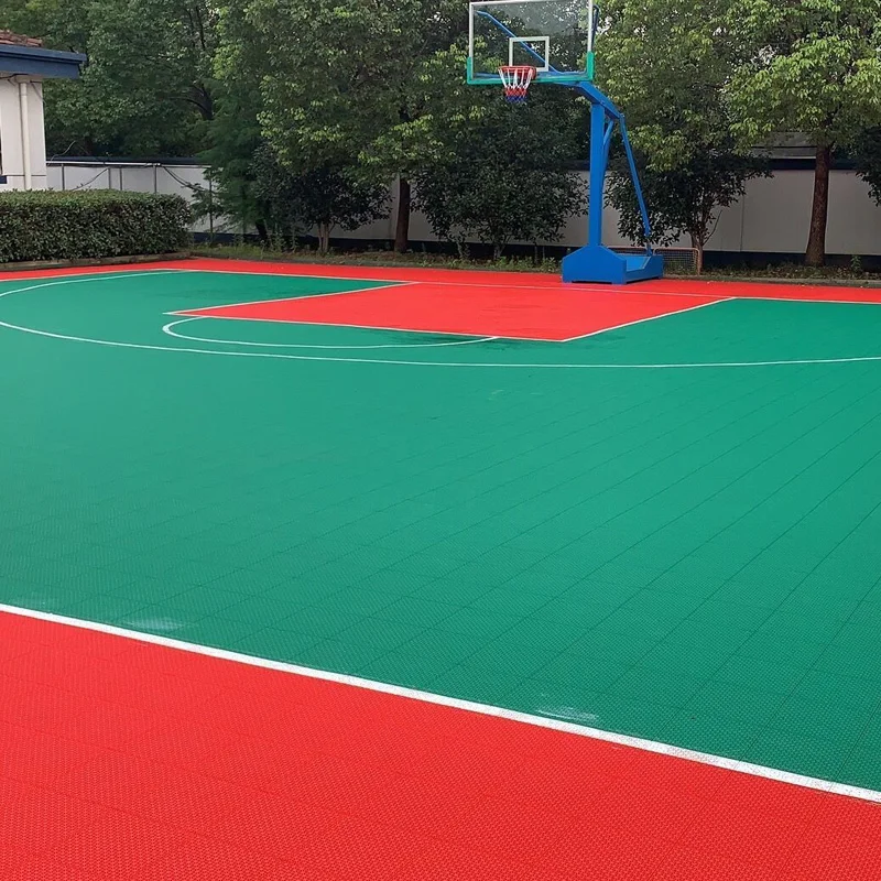 

Beable Eco-friendly Plastic Interlock Outdoor Tiles Flooring Sport Area Floor Covering For Basketball Badminton Tennis Court