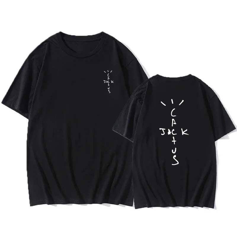 

Футболки Трэвис Скотт с принтом кактуса Джека астромира уличная одежда для мужчин и женщин модная футболка из чистого хлопка Оверсайз Футболки в стиле хип-хоп топы