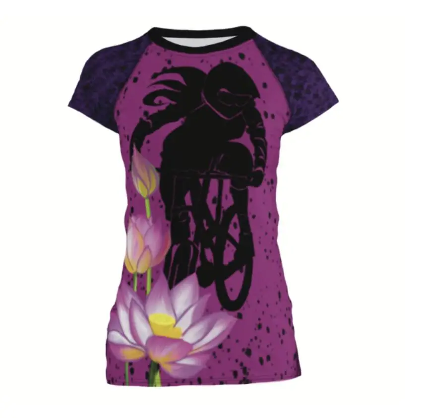 

Женская велосипедная майка с коротким рукавом, летняя рубашка для горных велосипедов, одежда для горных велосипедов, женская летняя майка д...