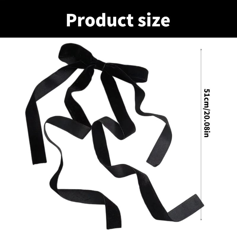 Элегантные черные заколки для волос с бантиком роскошные бантом украшения