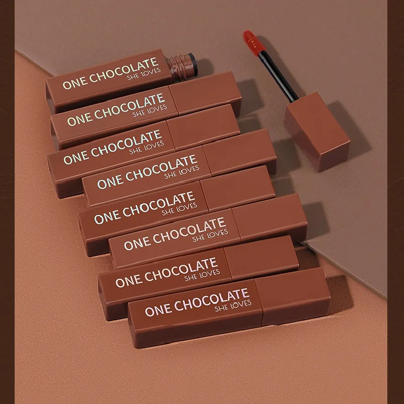 

Новая мини матовая губная помада блеск для губ бархатный водостойкий натуральный стойкий Макияж Косметика 6 цветов жидкий шоколад глазурь ...