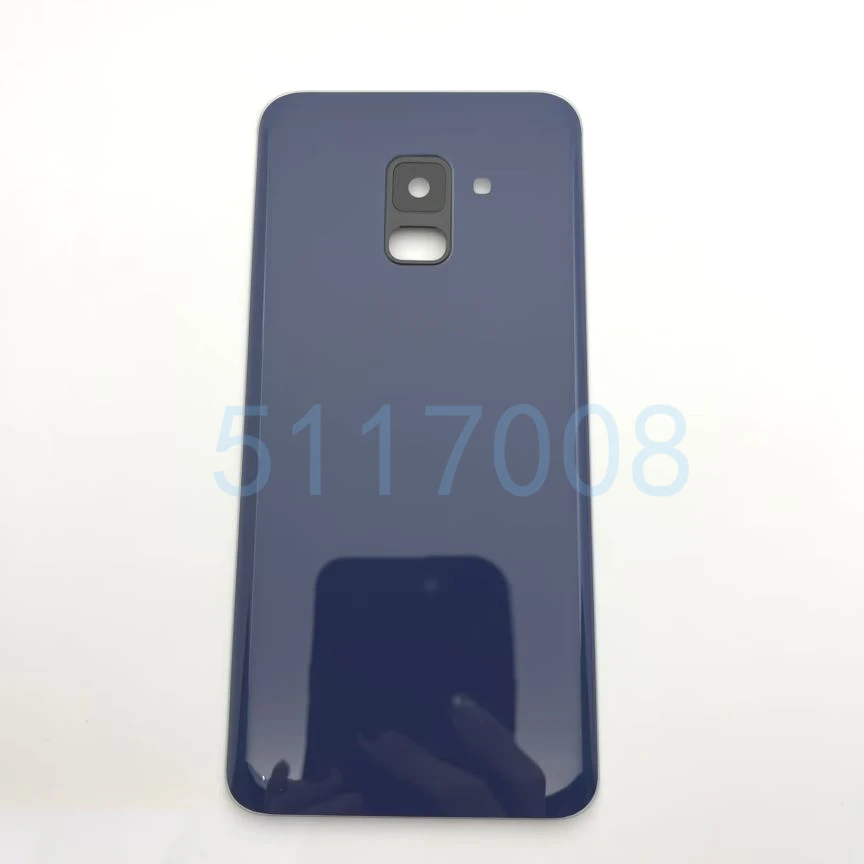 Для SAMSUNG Galaxy A8 2018 A530 A530F задняя стеклянная крышка батарейного отсека дверь чехол с