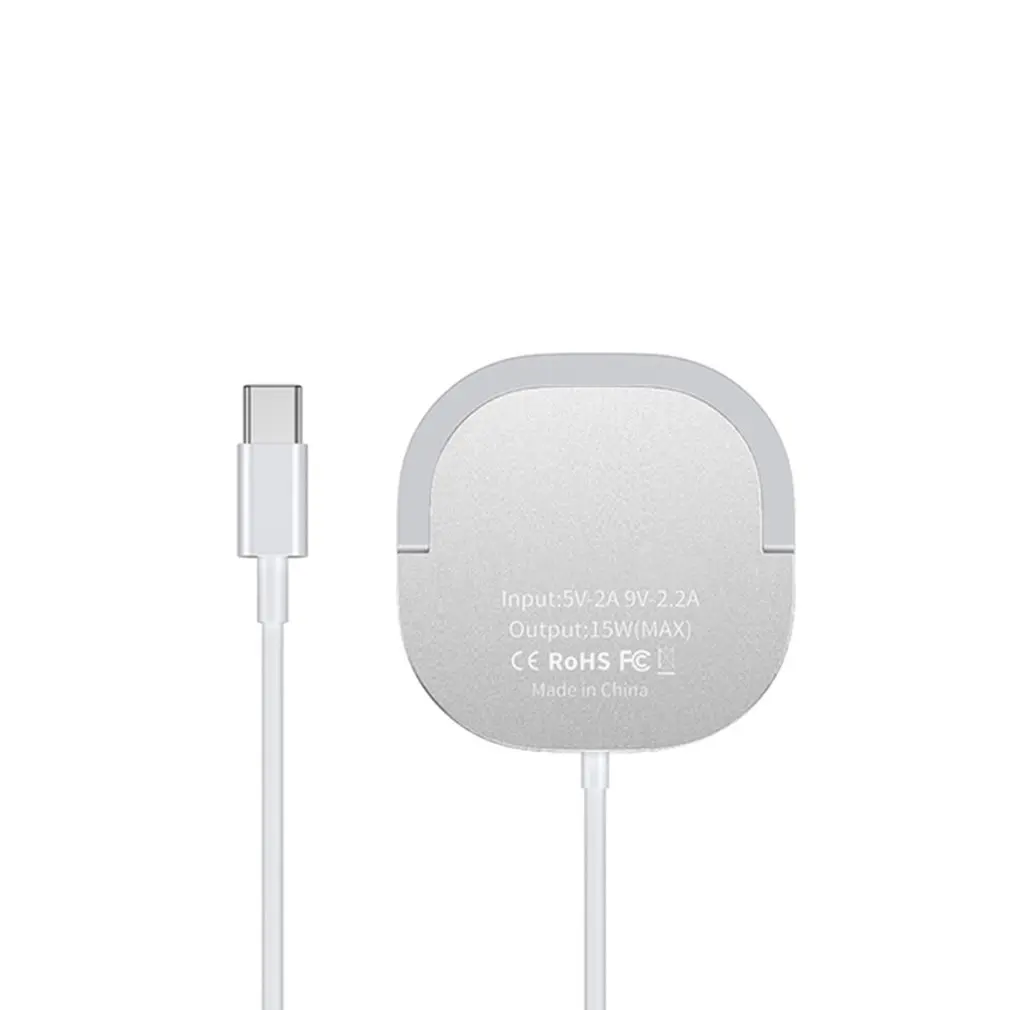 

15W Magnetic Wireless Charger For Mobile Phone Fast Charge USB C PD Adapter Magnet Charger Automatic Adsorption Phone Charger