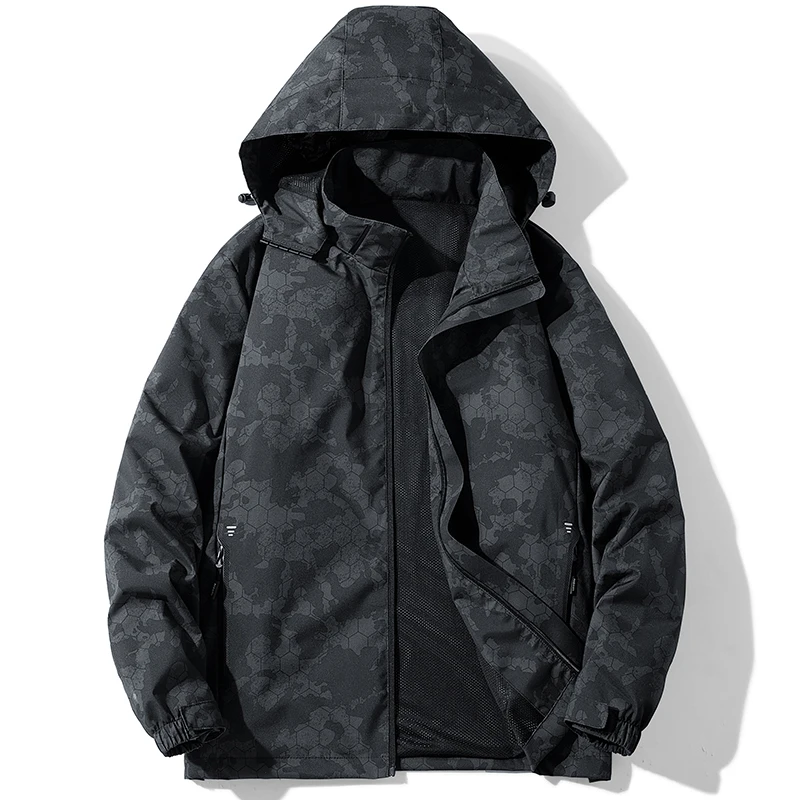 

2022 autumn new couple jacket trend handsome camouflage tooling jacket