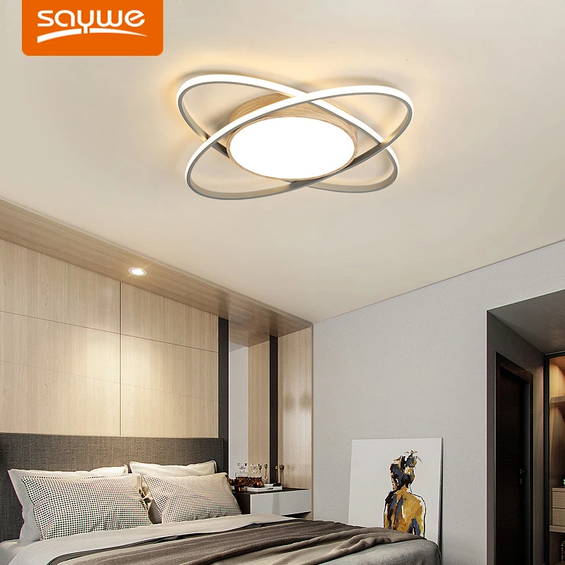 Modern LED Ceiling Lights For Bedroom Living Room Home Grain Lighting Lamps Platfond Decoration  Luminaria Fixtures AC85-260V