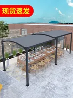 Outdoor retractable awning parking shed outdoor mobile car awning household push-pull large retractable canopy