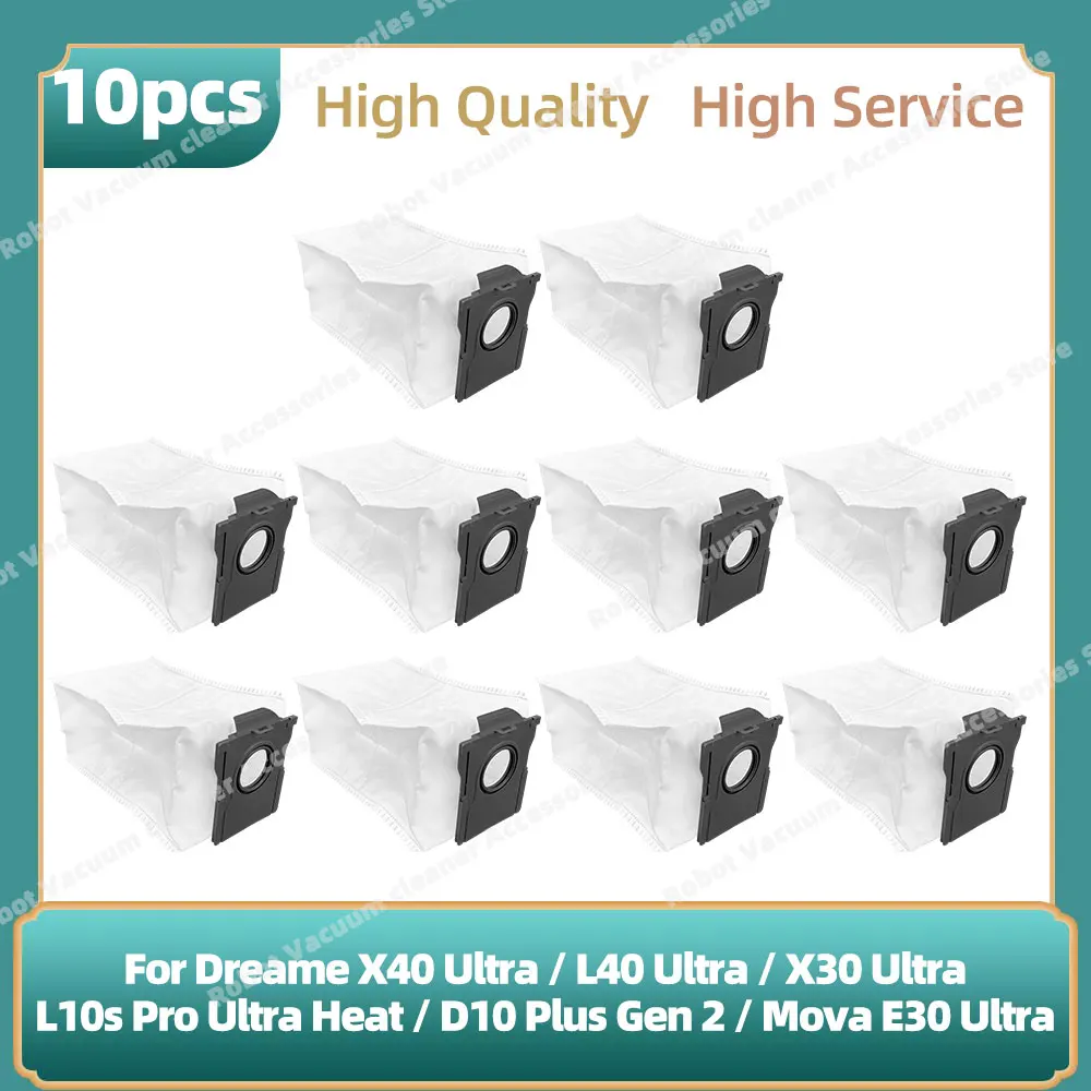 Мешок для пыли подходит Dreame X30 Ultra / X40 L10s Pro Heat Plus L30s L40 Mova E30 Parts