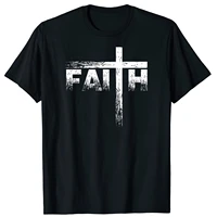 christian faith cross t shirt premium cotton short sleeve o neck mens t shirt new s 3xl