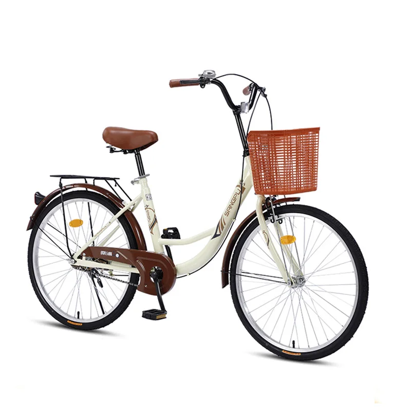 

24 26 Inch Wheel City Bike High Carbon Steel Frames Bicycle Aluminum Rim Chopper Bikes Adult Men and Women Double Brak Bicycles