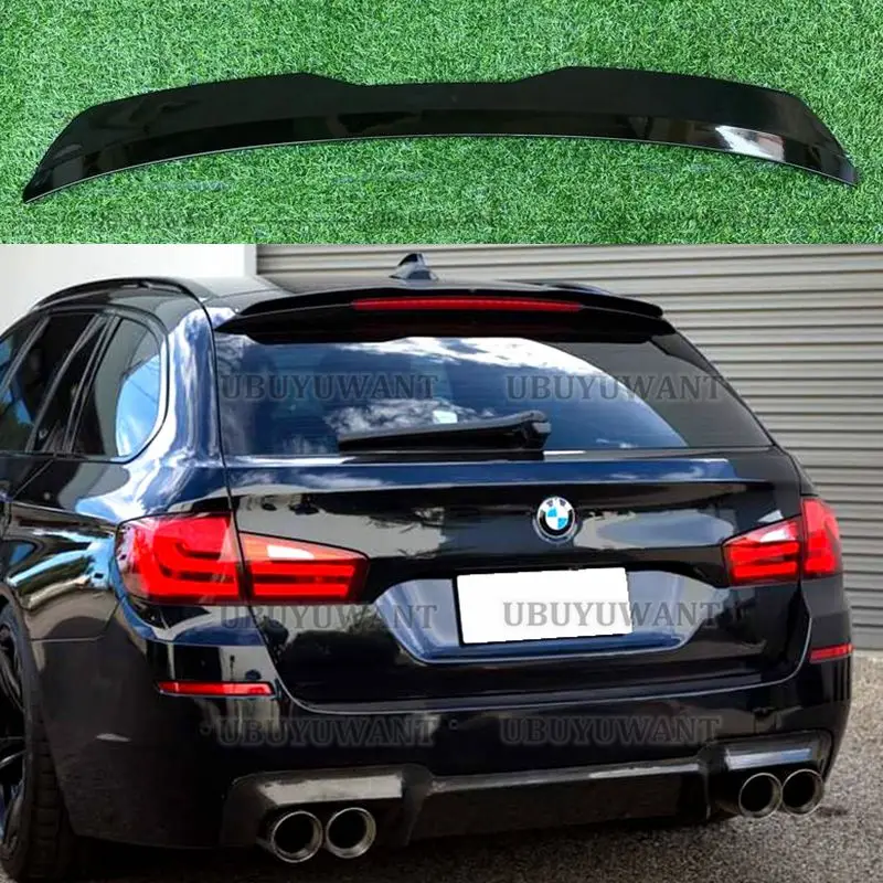 Фото Спойлер Крышка для BMW 5 F11 535i Msport 2010-2017 ABS пластиковый Автомобильный задний спойлер крыла для BMW 5 серии Touring (F11) M Sport №2