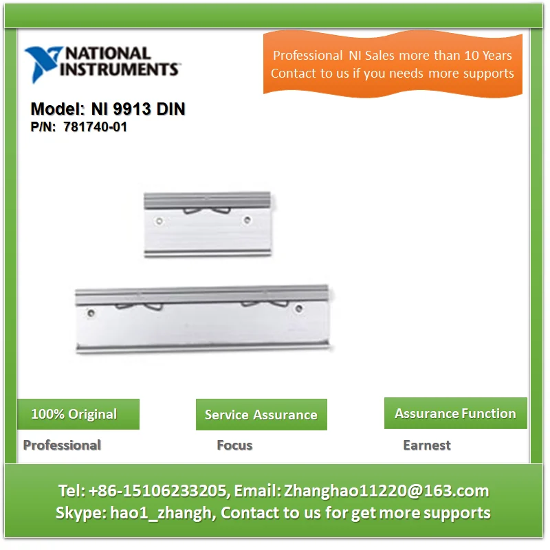 

NI 9913 DIN Rail Mounting Kit NI 9181/9191 Support 781740-01