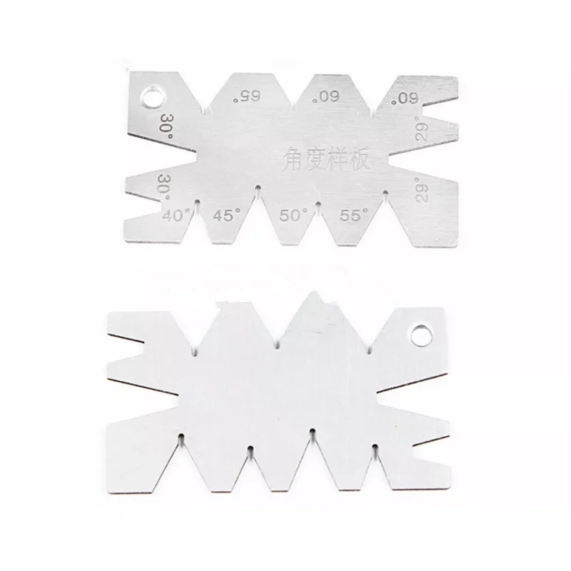 

Threads Screw Cutting Gauge Stainless Steel Angle Arc Model Angles Measure Tool
