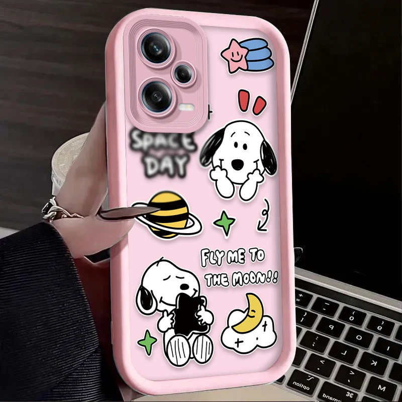 Силиконовый противоударный чехол S-Snoopys для Xiaomi Redmi Note 13 12 11 Pro Plus 4G 5G 12S 11S 10S 10 9 9S 8 12C