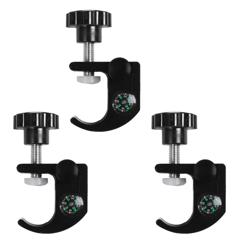 

3X New Corrosion-Resistant Gps Pole Clamp With Open Data Collector Cradle