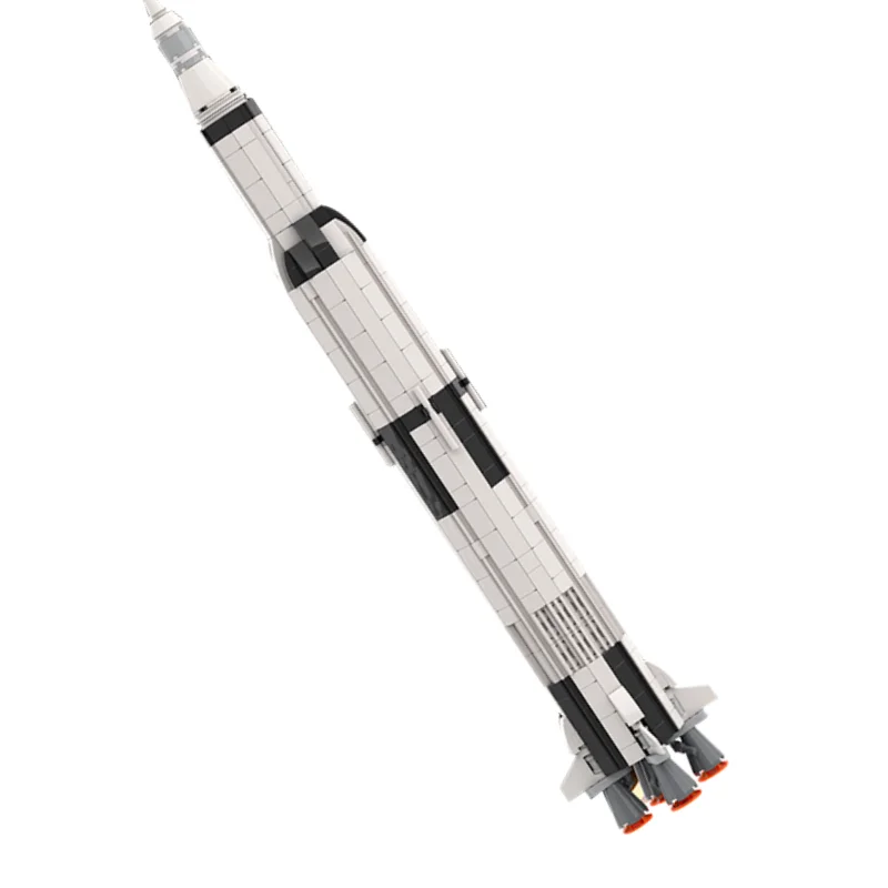 Конструктор MOC Apollos 11 Saturn V Rocket лунный аэрокосмический город космическая станция