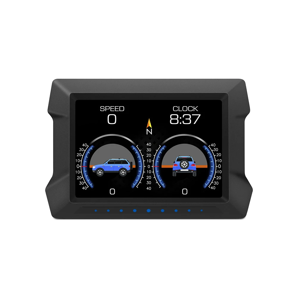 Фото Умный Автомобильный дисплей OBD GPS с регулируемым кронштейном и спидометром №1
