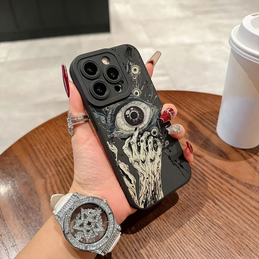 Силиконовый чехол Ins The Eye of Cthulhu для iPhone 16 15 14 13 12 11 X XR Xs SE2 SE 8 7 Plus Pro Max Mini