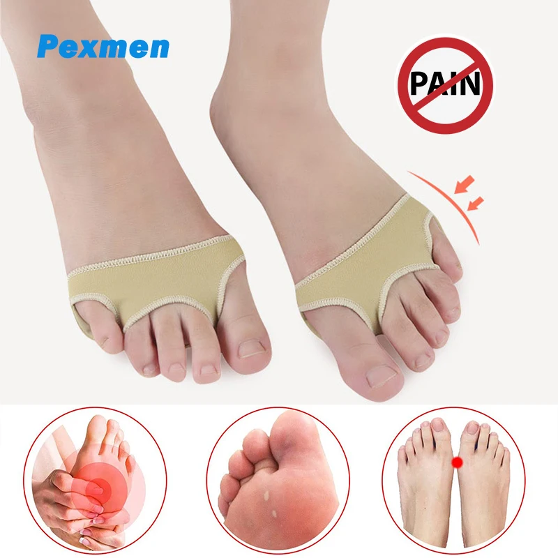 Pexmen-almohadillas metatarsianas para callos, 2 unids/par, cojín para pies, calcetines para callos, Morton, Neuromas y Sesamoiditis
