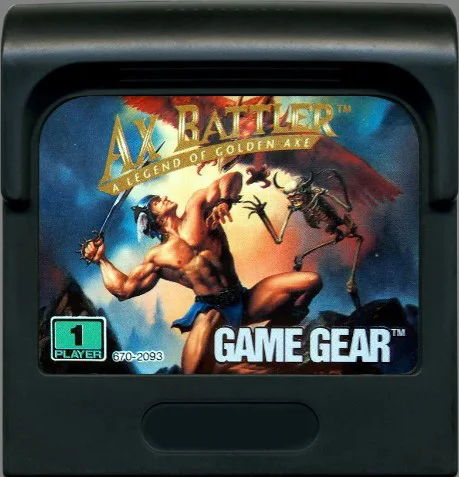 8bit GAME GEAR cartridge : AX BATTLER -  A LEGEND OF GOLDEN AXE ( USA English Version!! ）