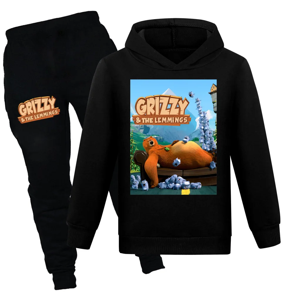 

Детская толстовка с длинным рукавом и принтом медведя из мультфильма