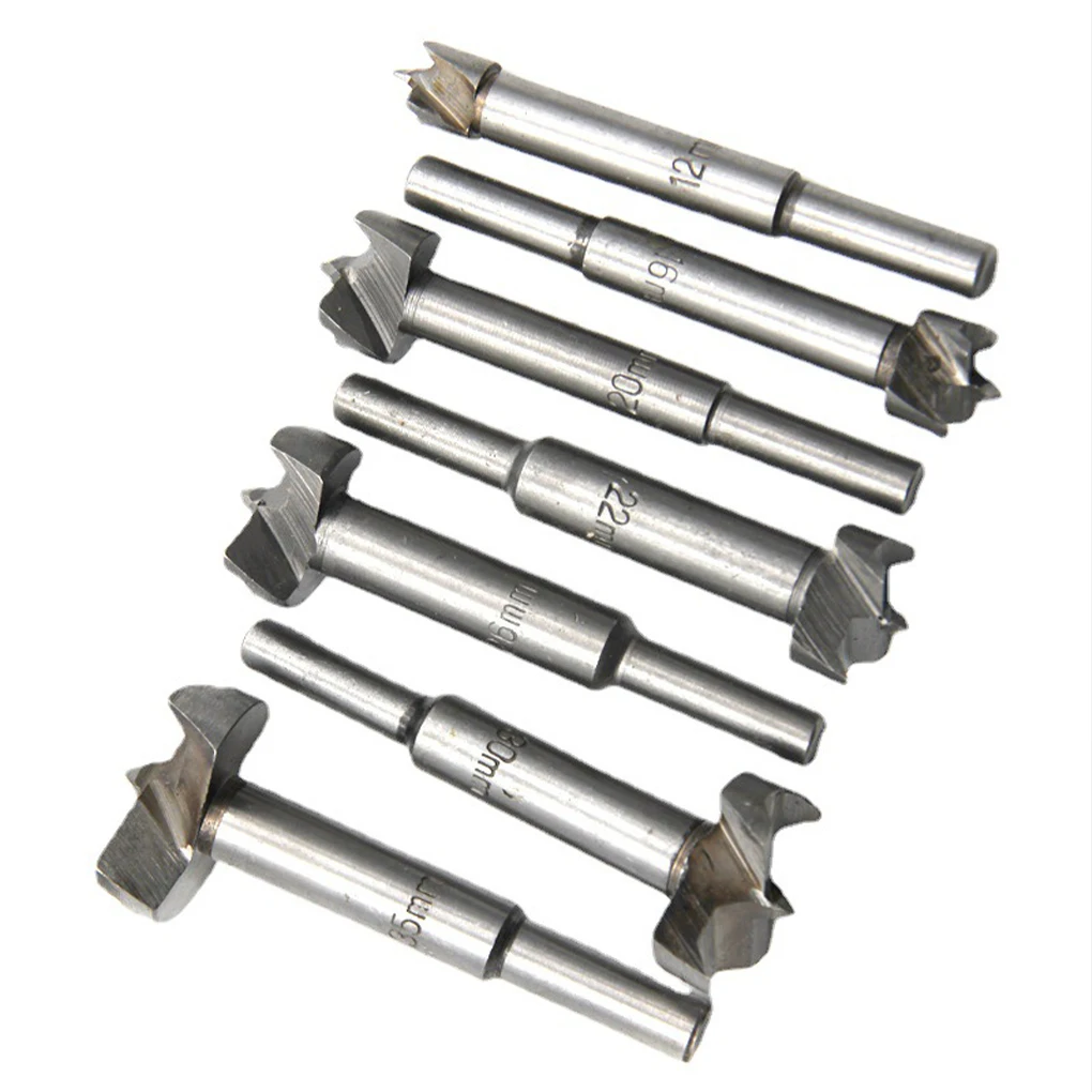 

Woodworking Tools Drill Bit Extension Multi-tooth Round Shank Arc Design Openings Less Incision Resistance Small Noise