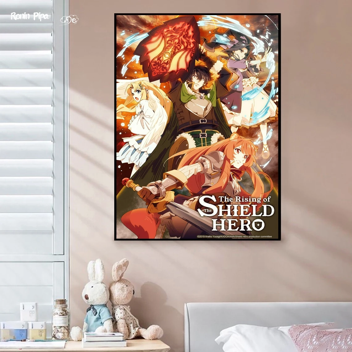 

The Rising Of The Hield Hero Classic Anime Poster Art Print Canvas Painting Wall Pictures Living Room Home Decor (No Frame)