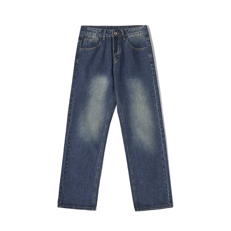 Новые модные прямые подвесные базовые брюки в стиле ретро облегающие свободные