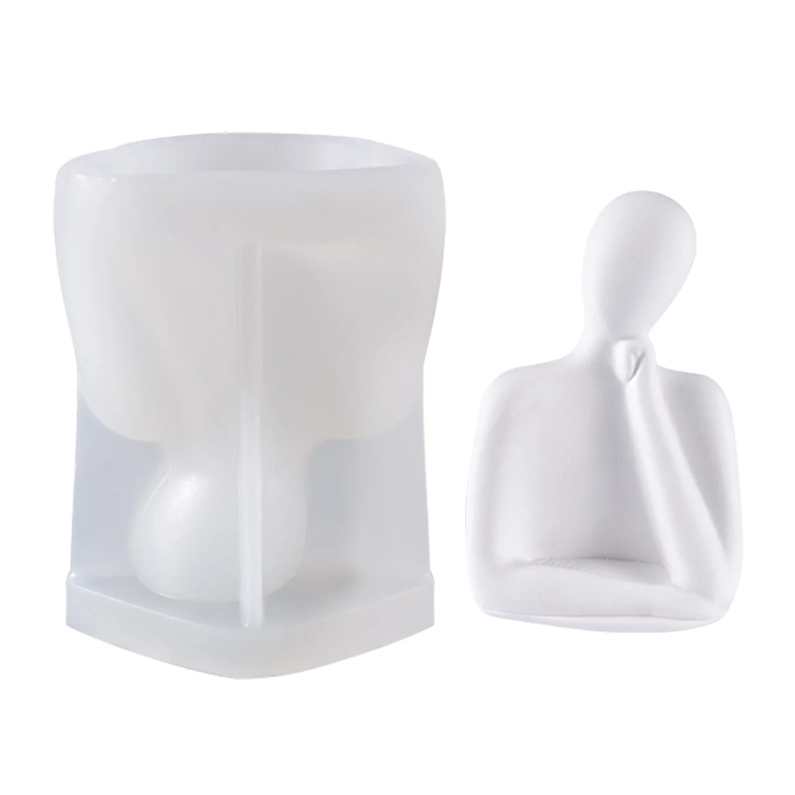 

Силиконовая 3D форма для свечей, форма для мыла ручной работы для мужчин и женщин, модель для скульптуры человеческого тела «сделай сам», гли...