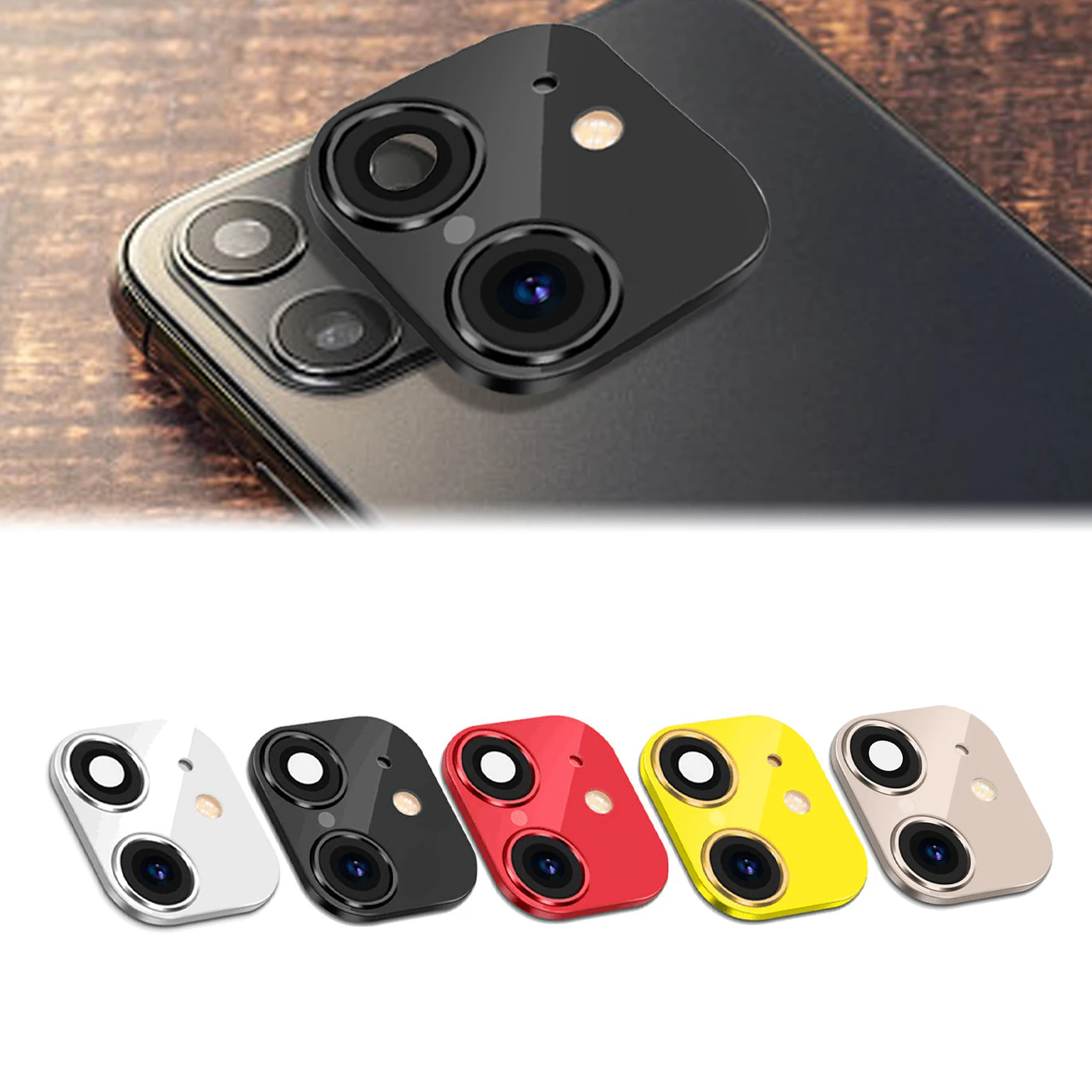 

ForiPhone 11 XR Back Lens Camera Protector Colorful Protective Film Tempered Glass Full Cover Camera Lens Protector On ForiPhone