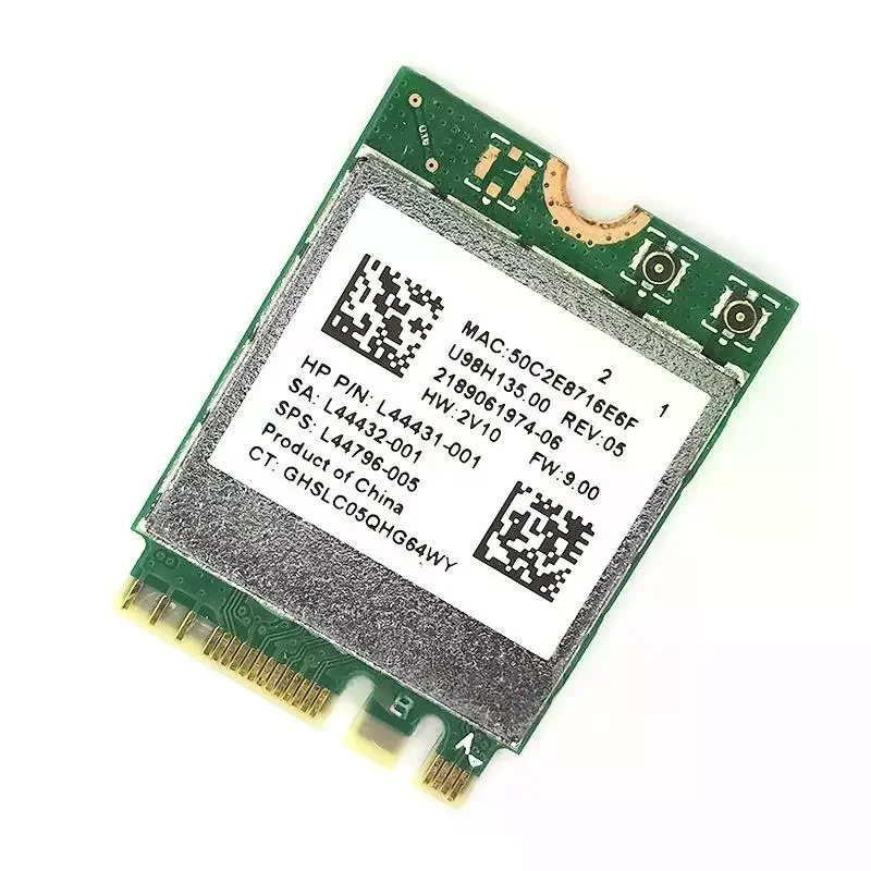 Фото 1 комплект Wi-Fi-карты 2,4 ГГц с поддержкой Bluetooth, IPX-разъемом, RTL8822CE, двухдиапазонной технологией 802.11ac, скоростью 1200 Мбит/с, M2 Wi-Fi карта №2