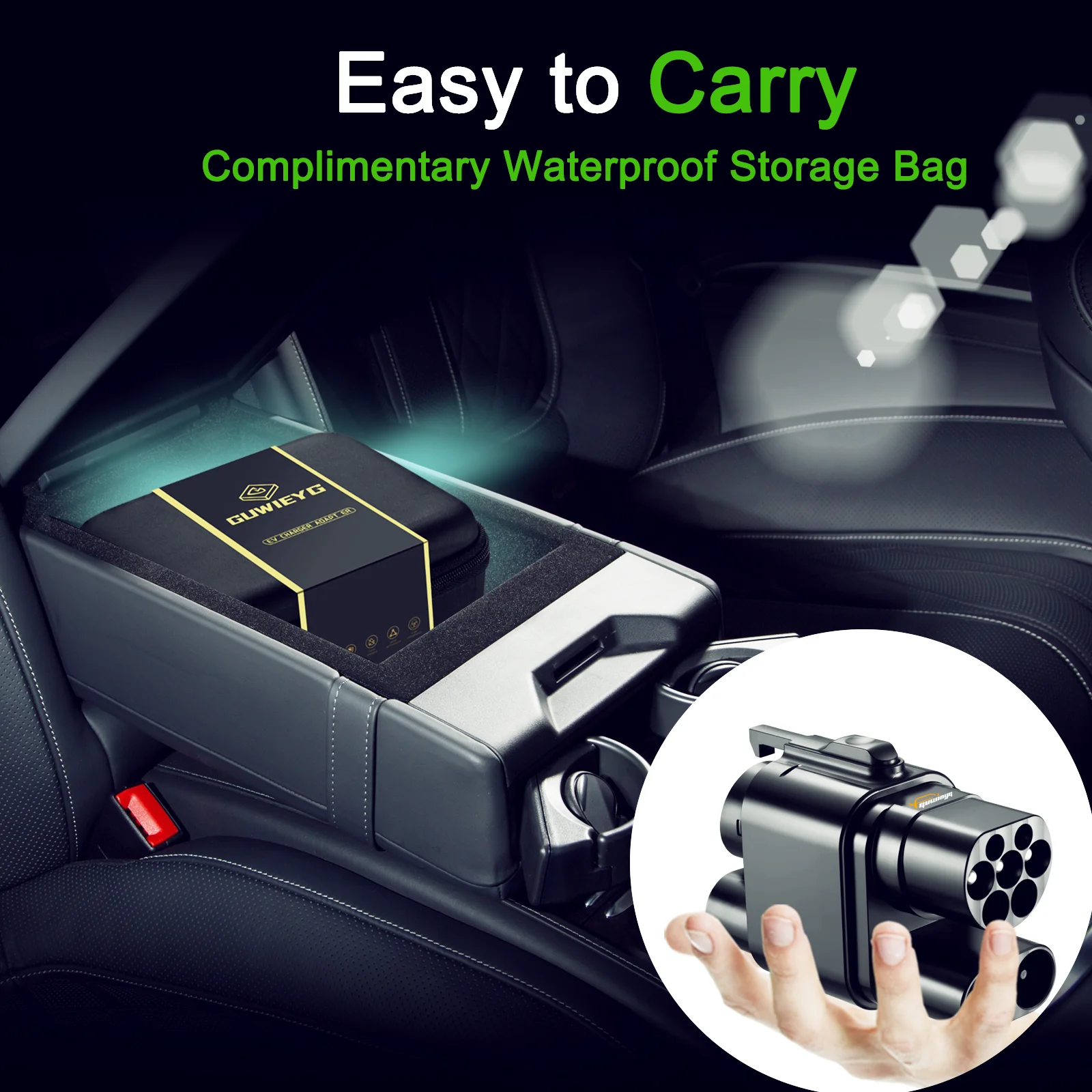 Адаптер зарядного устройства GUWIEYG CCS2 к CCS1 для быстрой зарядки постоянного тока