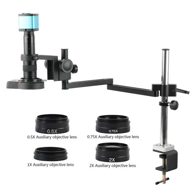 

2K 4K 48MP HDMI USB 1080P Electronic Magnifying Glass Video Microscope Camera Articulating Arm Clamp Stand Phone Repair Tool set
