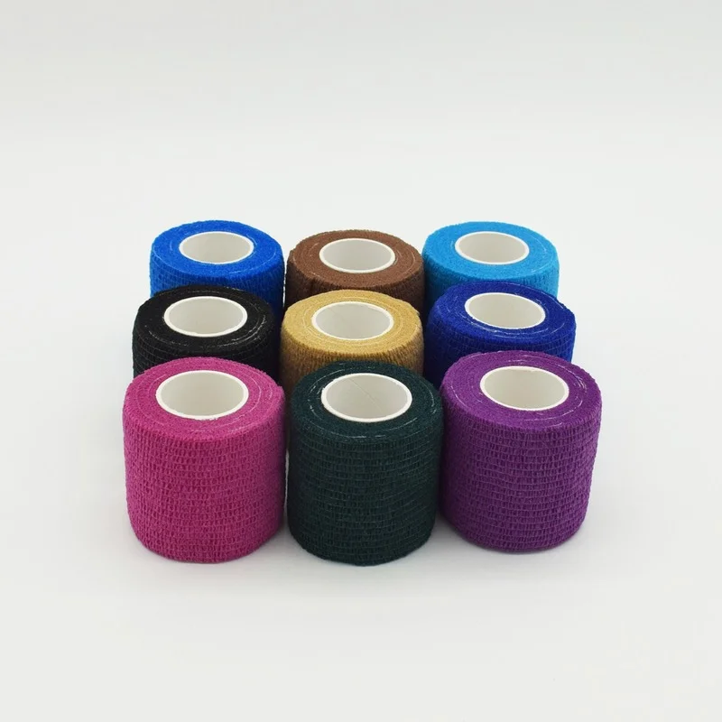 

18 Colors Colorful Athletic Wrap Tape Self Adhesive Elastic Bandage Elastoplast Sports Protector Knee Finger Ankle Palm Shoulder
