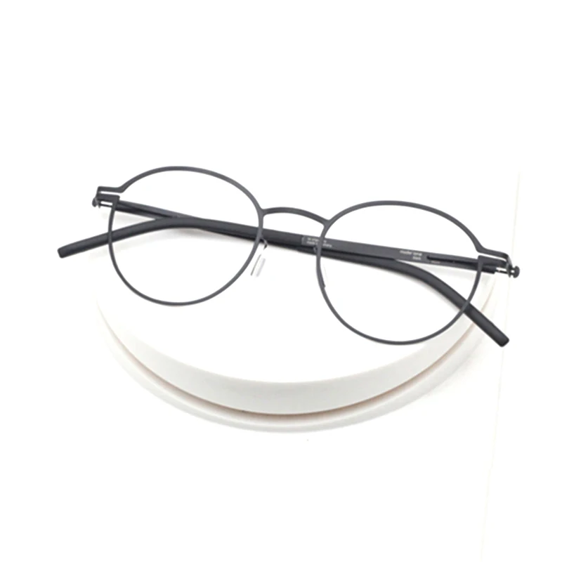 

Ultralight Retro Round Optical Glasses Frame Men Women's Vintage Screwless Myopia Eyeglasses Germany Fashion Circle Spectacles