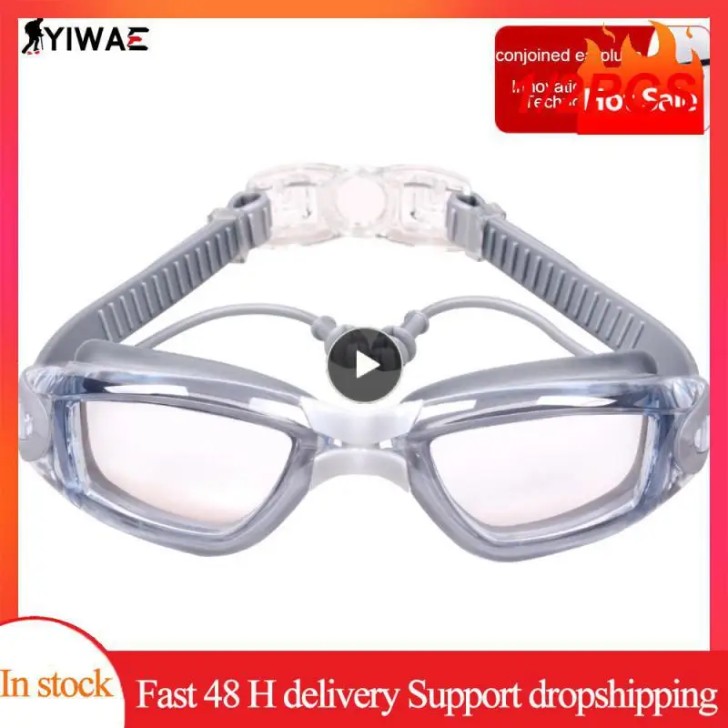 

1/2PCS Adult Myopia Swimming Goggles Earplug Professional Pool Glasses Anti Fog Men Women Optical Waterproof Eyewear Wholesale