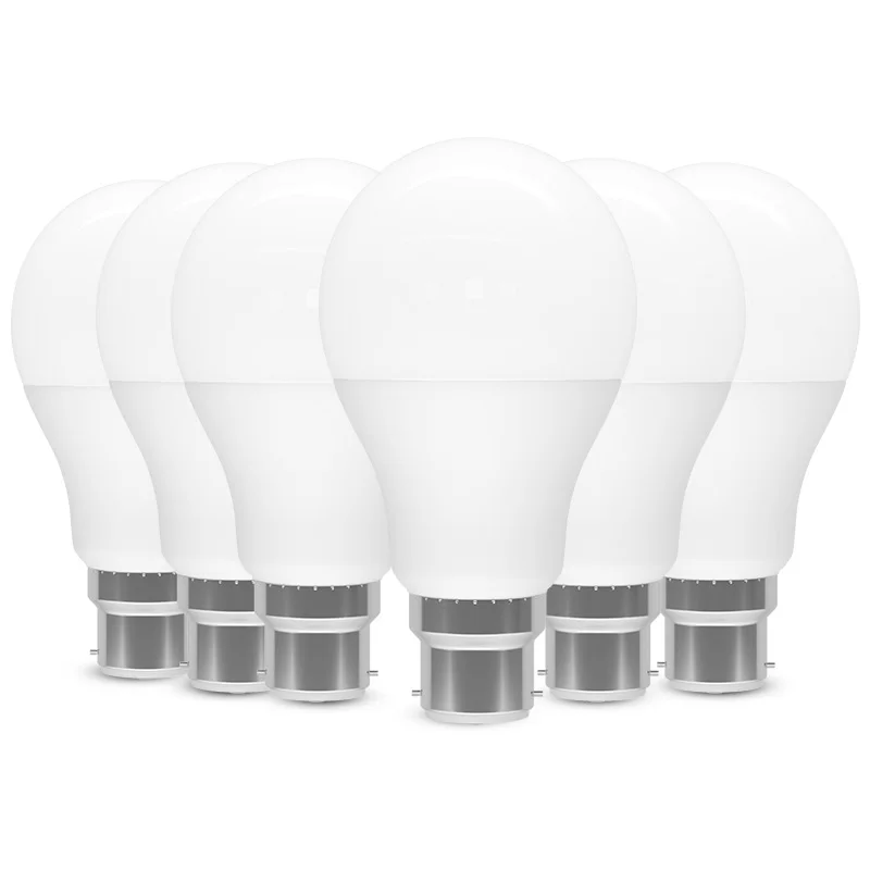 6 шт./упаковка детали для лампочек 220 В 60 Вт A60 9 холодный белый свет 6500K теплый 3000K