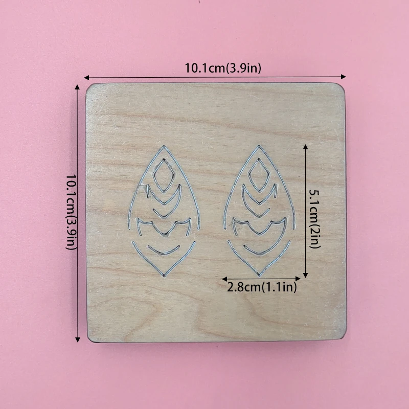 

Shaped Earring Wood Cutting Dies Compatible with Most Machines