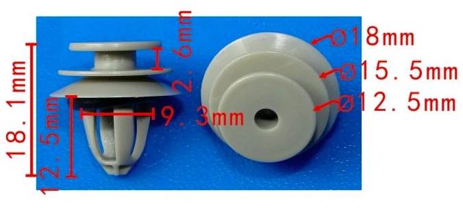 

worldgolden 100 шт., автоматический пластиковый фиксатор крепления, боковая накладка, защитный зажим для bmw benz 07147443710*,07142754954