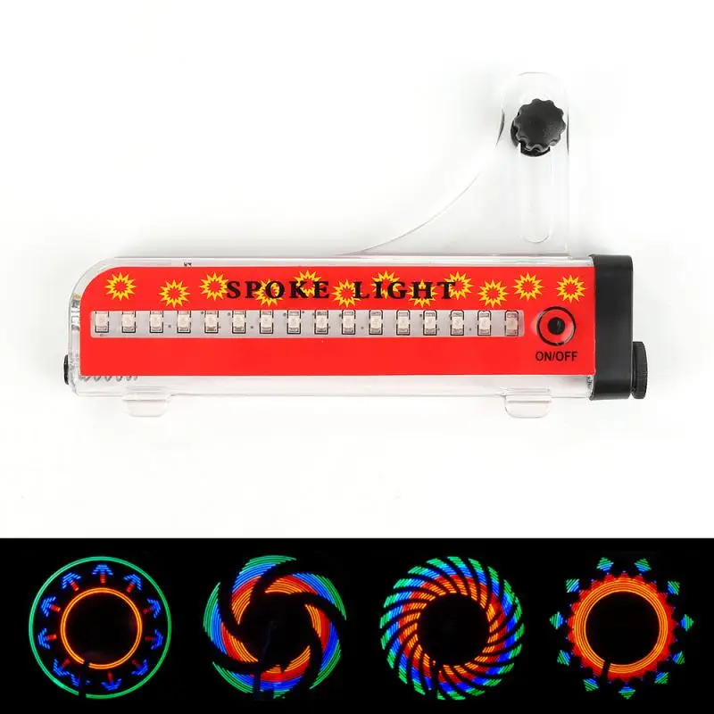 

Bike Wheel Light 16 LED 32 Patterns Cycling Bike Spoke Signal Lamp Warning Lights Lamp Waterproof IP55 Bicycle Accessories