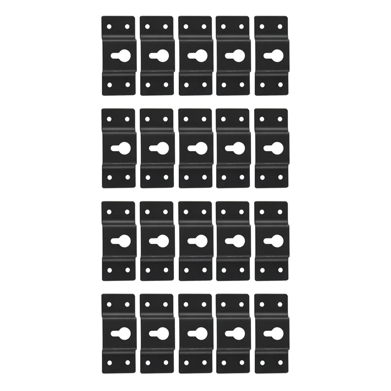 

DIY Audio Sound Box Speaker Wall Mount Iron Hook Hanger Plate 20PCS