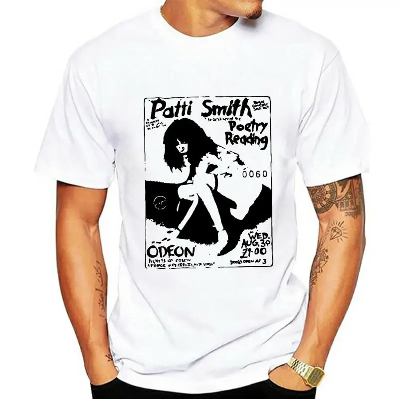 

Unofficial Patti Smith Poetry Poster WOMENS T SHIRT CGBG punk poet rock music(2)