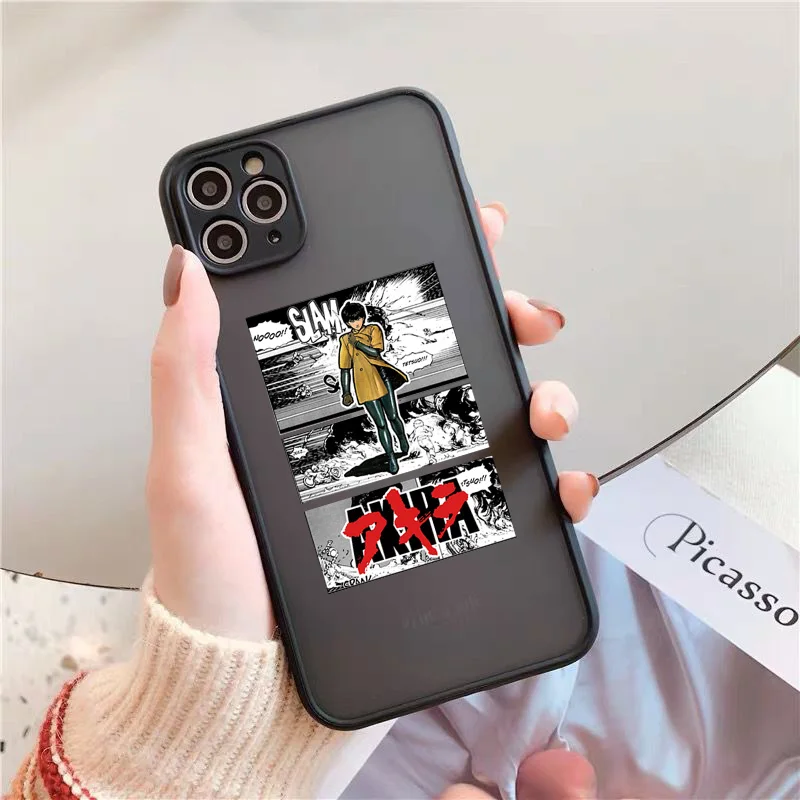 Ударопрочный чехол Akira 84 для телефона iPhone 12 13 11 Pro Max SE20 X XS XR 7 8 6Plus черный Жесткий