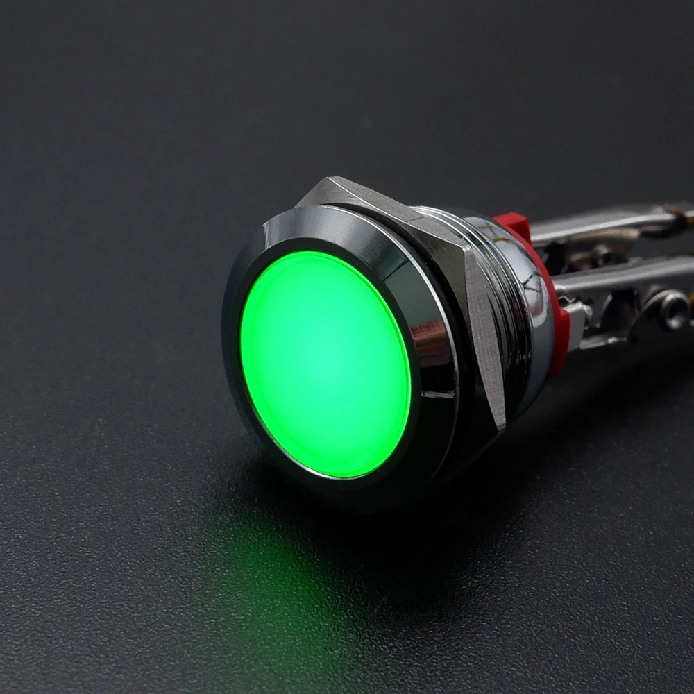 

Световой индикатор PRONCH металлический 16/19/22 мм красный/оранжевый/зеленый/синий/белый 3-6В/12-24В/110-220В