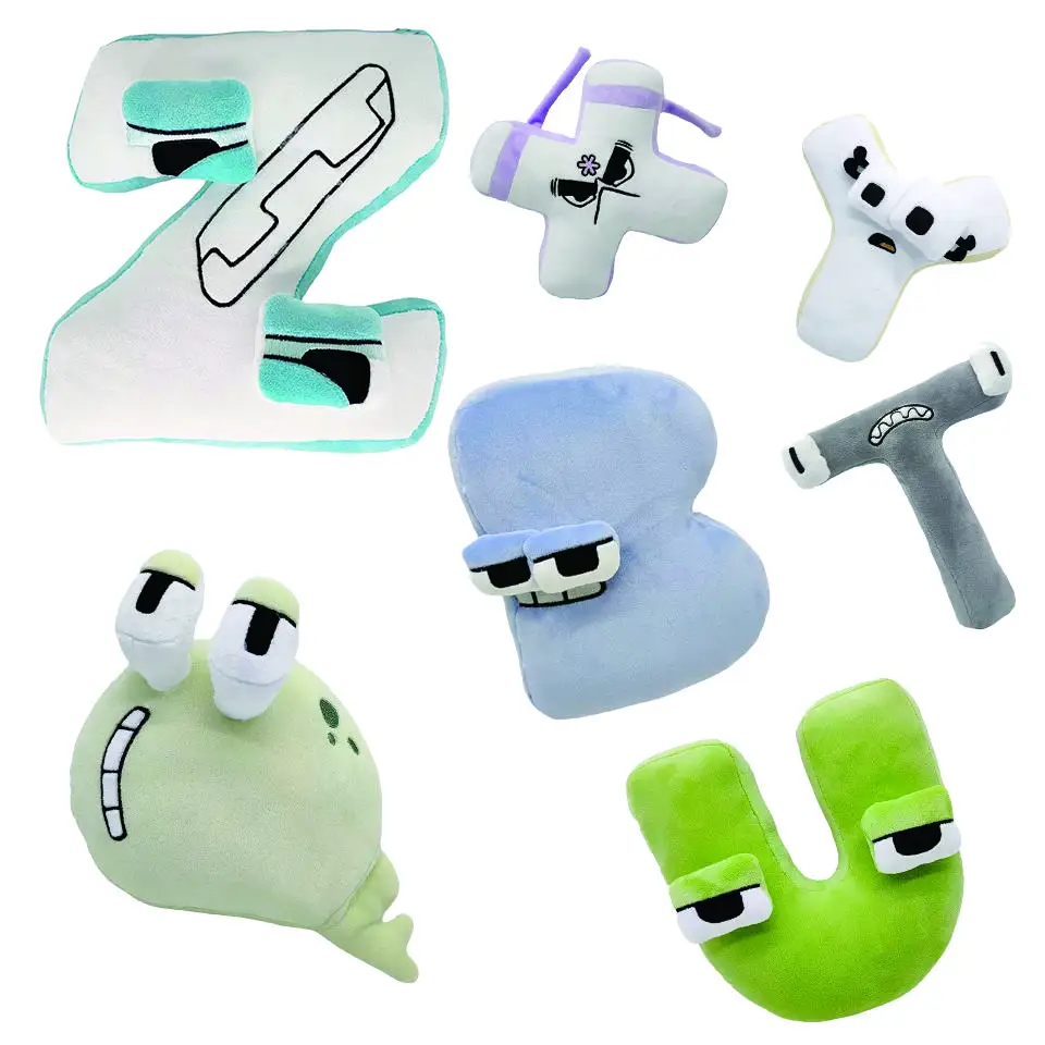 

Alphabet Lore Plush Toys A-Z English Letter Stuffed Animal Plushie Doll Toys Gift For Kids Children Educational Christmas Gifts