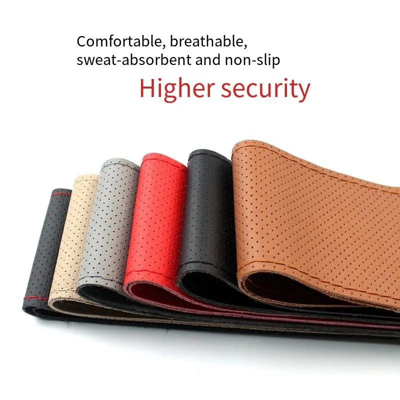 Автомобильный плетеный рукав на руль универсальная волоконная кожа с иглами и