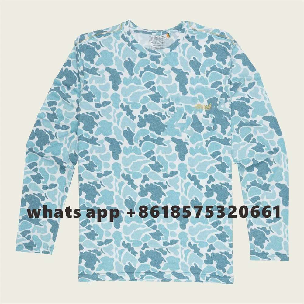 

Marsh Gear Fishing Shirts Long Sleeve Sun Uv Protection Jersey Upf 50 Clothes Breathable T-shirt Camisa Pesca Angling Clothing