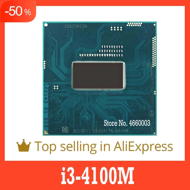 

40%off i3-4100M i3 4100M SR1HB 2.5 GHz Dual-Core Quad-Thread CPU Processor 3M 37W Socket G3 / rPGA946B Original SHAOLIN Official